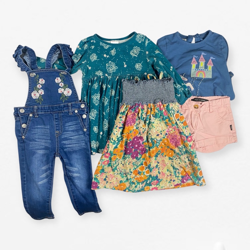 24M 2T girls bundle Hanna Andersson, 7 for all mankind overalls, Little Akiabara
